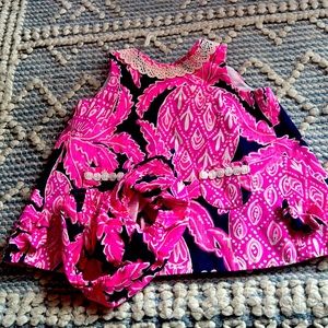 Gorgeous pink and navy Lilly Pulitzer 6-12 month old dress